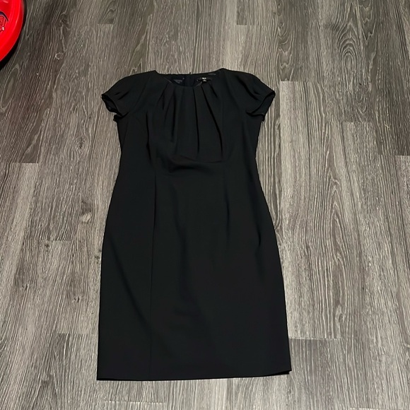 Hugo Boss Black Off Shoulder Tie Front Midi Dress - Picture 5 of 11